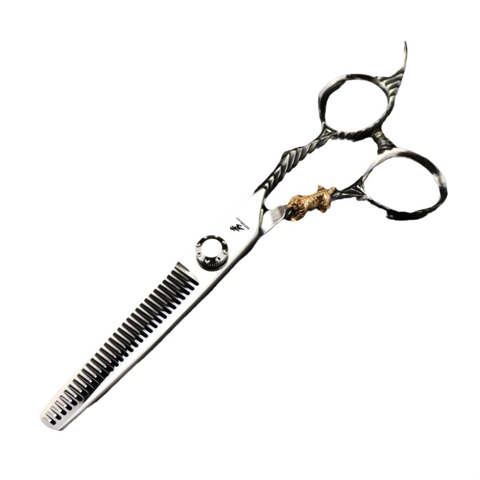 Professional Hair Cutting Scissors Set, 6.0 Inch Stainless Steel Shears with Ergonomic Offset Grip