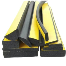 EPDM Rubber Door Seal Strip Self Adhesive Black Foam Weatherproof Noise Reduction 10mm x 30mm