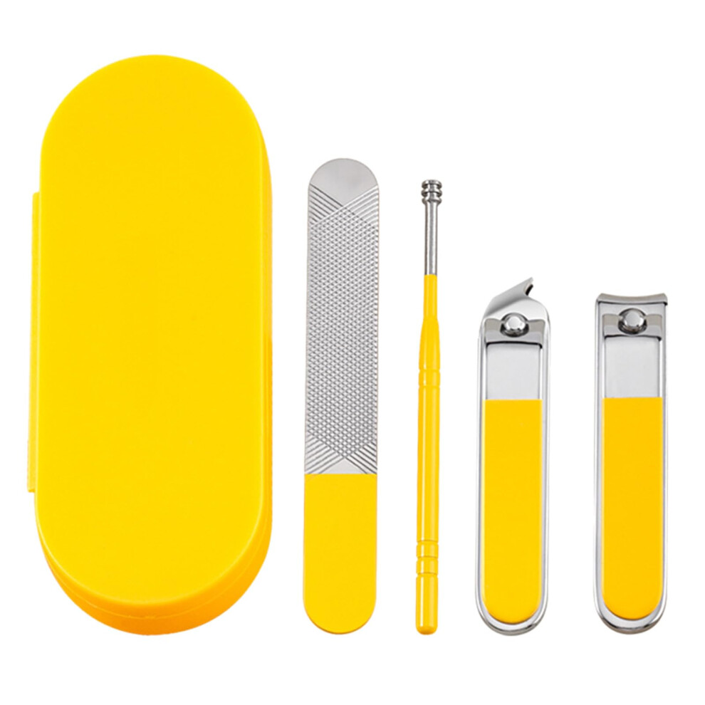 Nail Clippers Set Stainless Steel 4Piece Kit with File for Fingernail and Toenail Precise Cutting