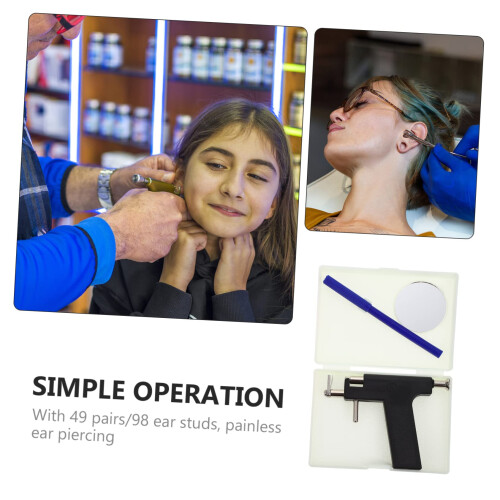 Professional Ear Piercing Kit with Studs Quick Action Body Piercing Tool for Home or Salon Use 1