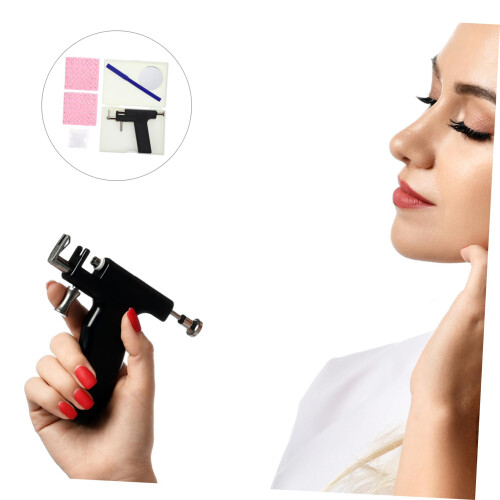 Professional Ear Piercing Kit with Studs Quick Action Body Piercing Tool for Home or Salon Use 2