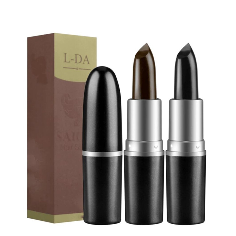 Black Temporary Hair Color Stick For Instant Gray Coverage And Precise Root Touch Up