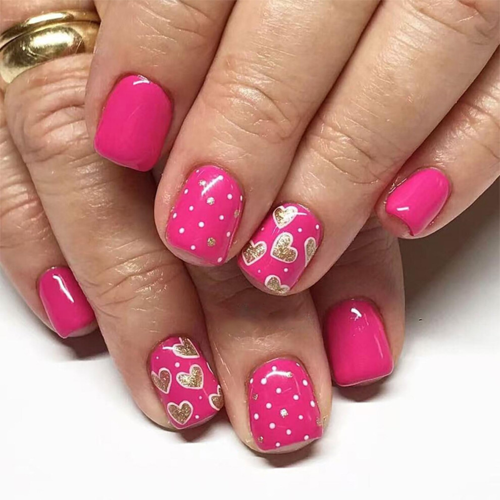 Valentine Square Press On Nails with LongLasting Gloss and SalonQuality Acrylic Finish