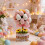 Easter Eggs Simulated Foliages Ornament Perfect For-Pink 5