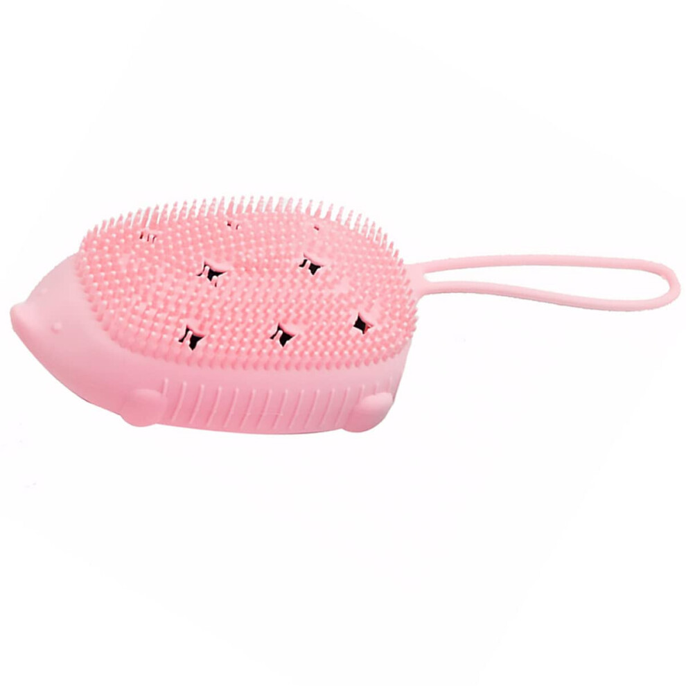 Silicone Bath Body Brush with Gentle Skin Exfoliation for Face and Back, Food Grade Scrubber