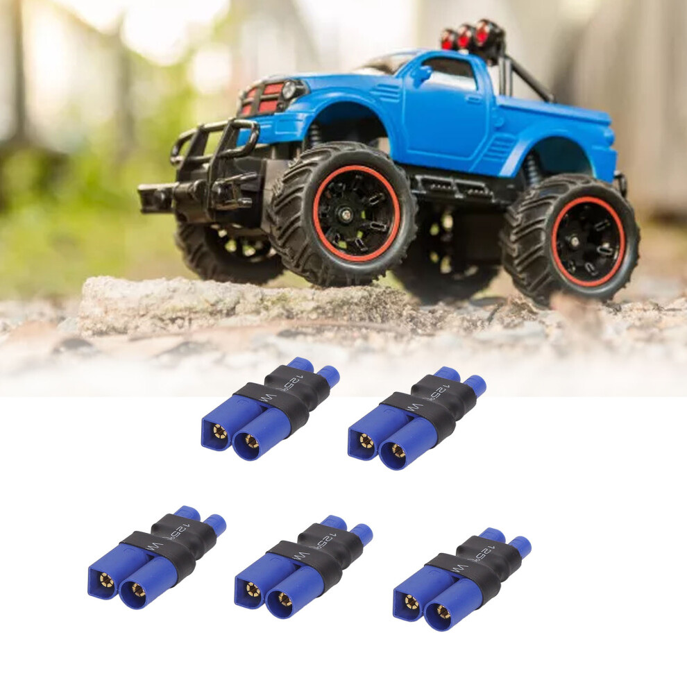 5Pcs Ec3 Female To Ec5 Male Connectors For Rc Lipo Battery Model Aircraft & Car 4621380527831