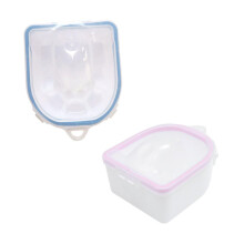 2pcs Nail Soak Bowls with Detachable Tray for Gel Removal and Dual Hand Manicure