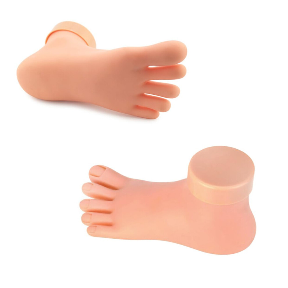 Foot Nail Practice Model with Realistic Skin Texture for Pedicure Training and Nail Art