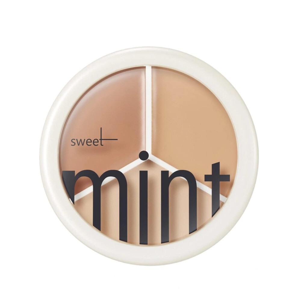 Dark Waterproof Full Coverage Concealer Palette Tricolor For Circles Acne Marks Long Lasting