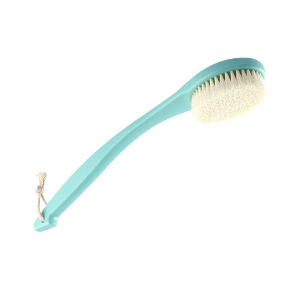 Long Handle Back Scrubber for Shower with Soft and Stiff Bristles, Exfoliating Bath Brush for Body