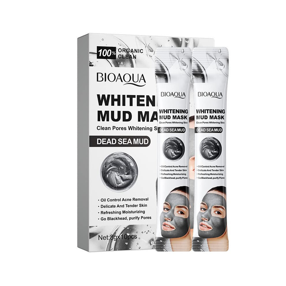 Clay Face Mask Dead Sea Mud Facial for Deep Pore Cleansing Oil Control Hydrating 8g x 10pcs