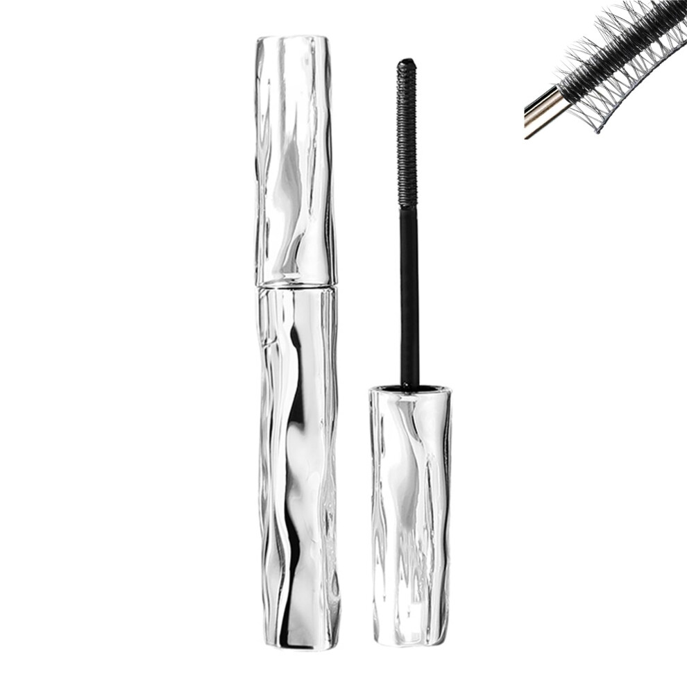 Black Waterproof Smudgeproof Mascara With Precision Clump Brush, Longlasting Lash Volume