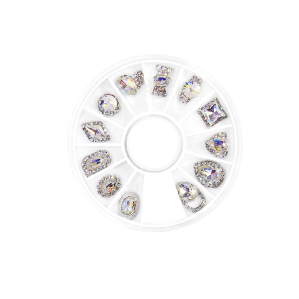 Alloy Nail Art Decoration Set with Stylish Rivet Accents for DIY Manicure Accessories