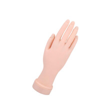 Manicure Practice Hand with Flexible Joints and Detachable Tips for Nail Art Training Beginners
