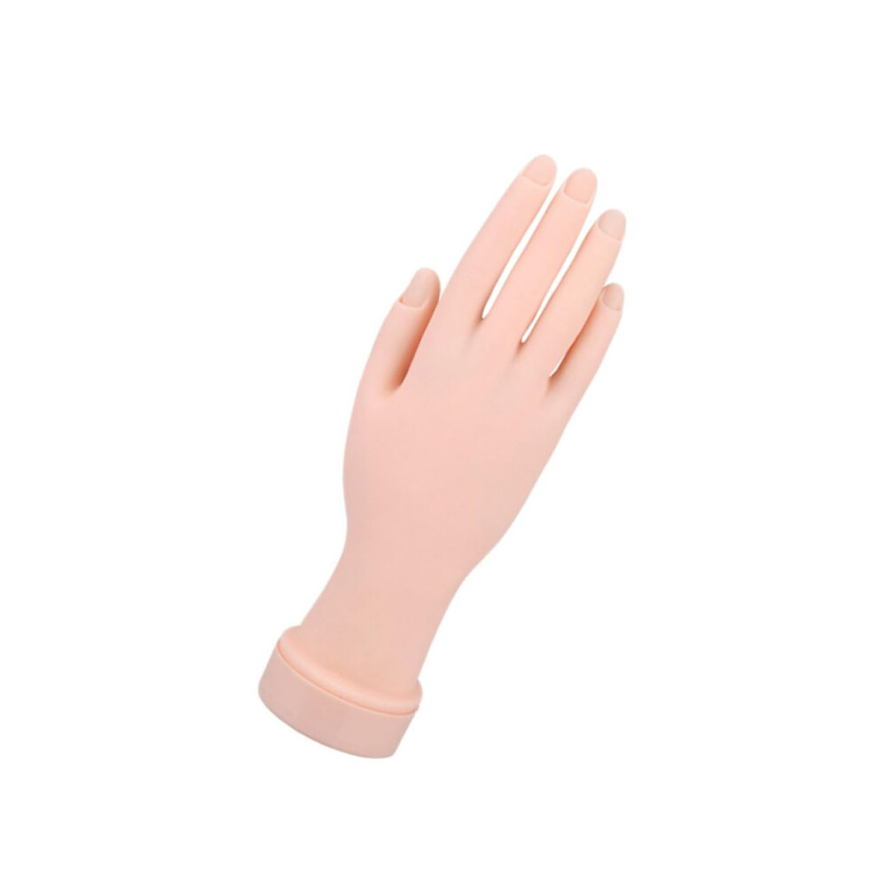 Manicure Practice Hand with Flexible Joints and Detachable Tips for Nail Art Training Beginners
