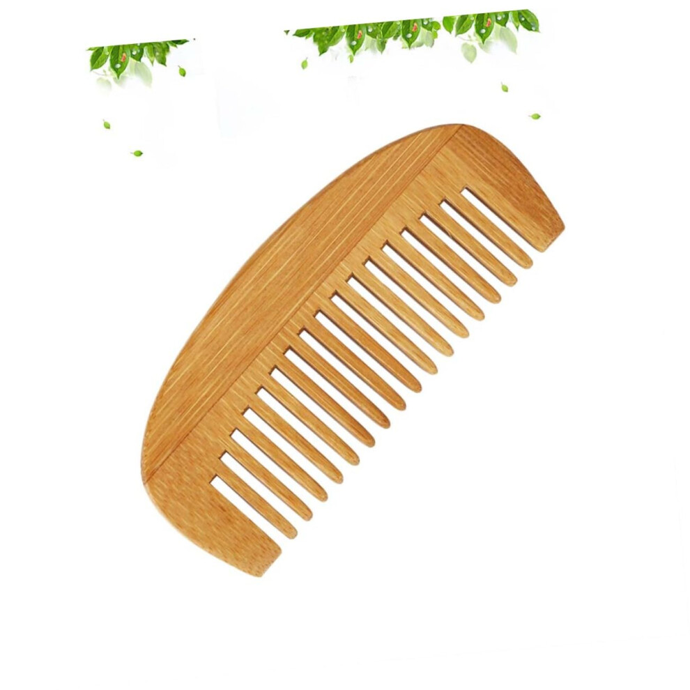 Unisex Bamboo Hair Brush And Detangling Beard Comb With Gentle Scalp Massage For Curly Hair