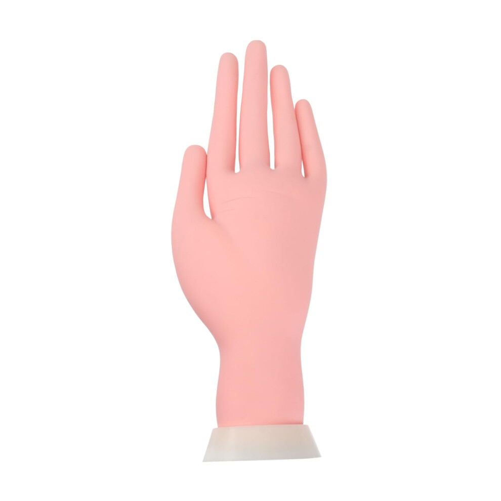 Manicure Practice Hand with Flexible Finger Joints and Insertable Tips for Nail Art Training