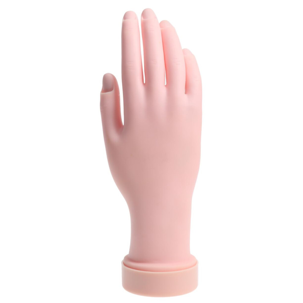 Nail Practice Hand with Movable Fingers Realistic Manicure Hand Model for Beginners and Training
