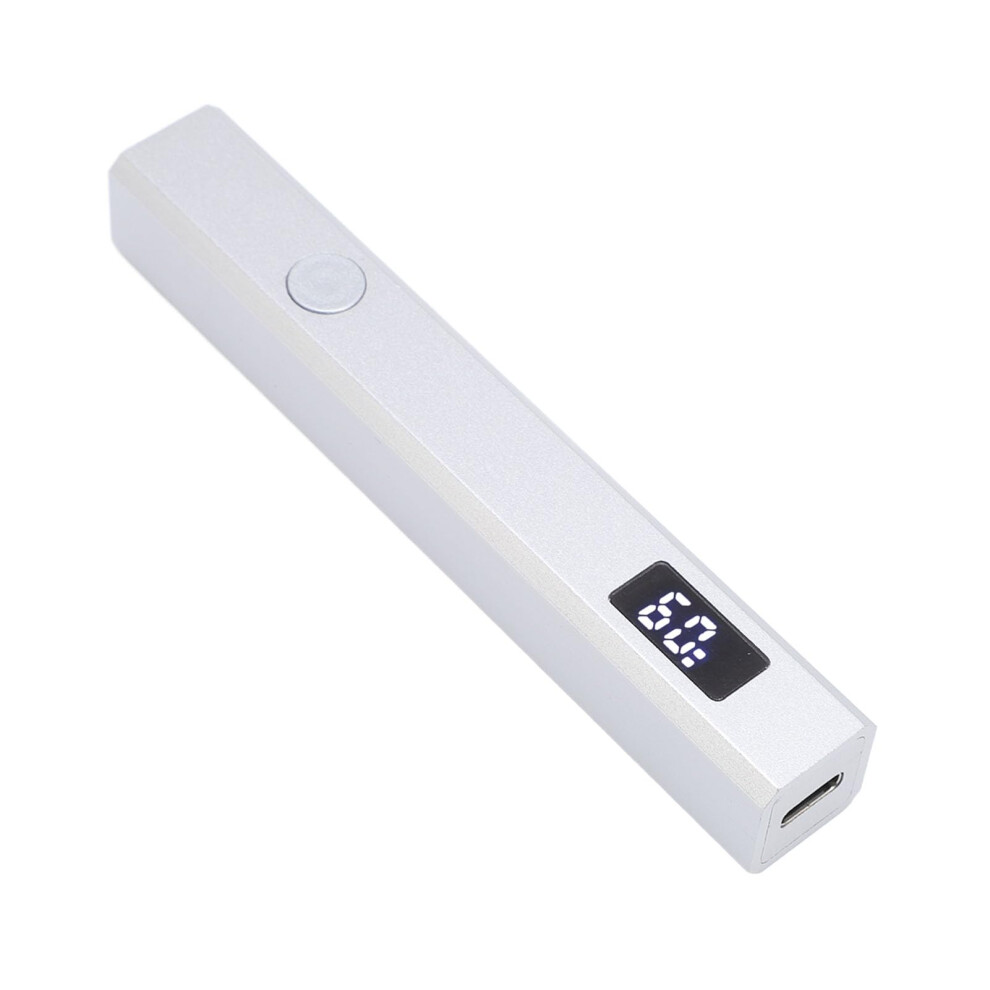 LED Nail Lamp USB Rechargeable Mini Handheld Light for Fast Gel Polish Curing and Travel Use