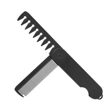 Folding Hair Comb Wide Tooth Detangling Pocket Size Compact Travel Comb for Men and Women