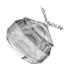 Acrylic Nail Dappen Dish with SpillProof Lid Manicure Liquid Holder and Crystal Brush Rest for Salon