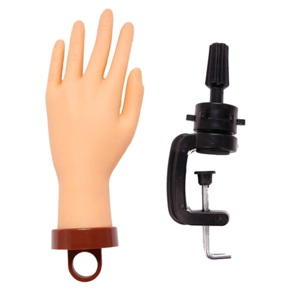 Manicure Practice Hand with Flexible Joints Realistic Model for Salon Nail Art Training