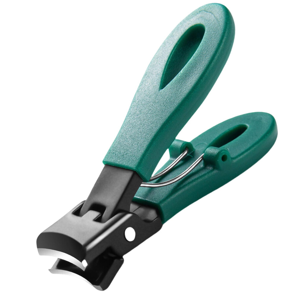 Wide Jaw Toenail Clipper for Thick Nails Stainless Steel Cutter with Ergonomic Handle Grip