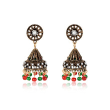 Oorbellen met belletjes in zigeuner-Indiaanse stijl, kleurrijk emaille, etnische schoonheid, hoogwaardige legering, veelzijdige oorbellen voor