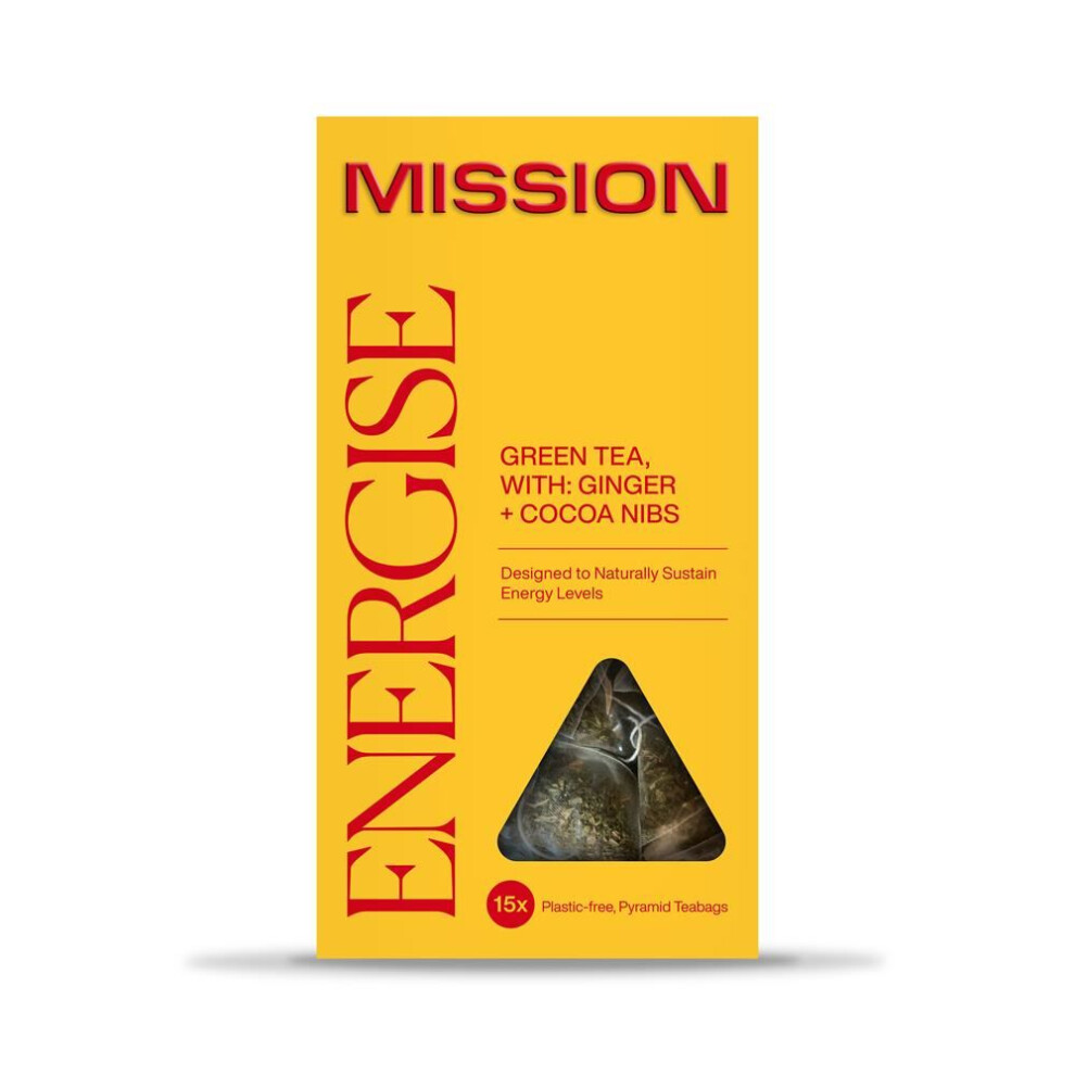 Mission Energise Tea 15 Tea Bags Green