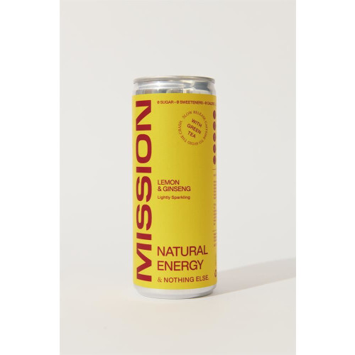 MISSION Mission Natural Energy Lemon + Ginseng 250ml