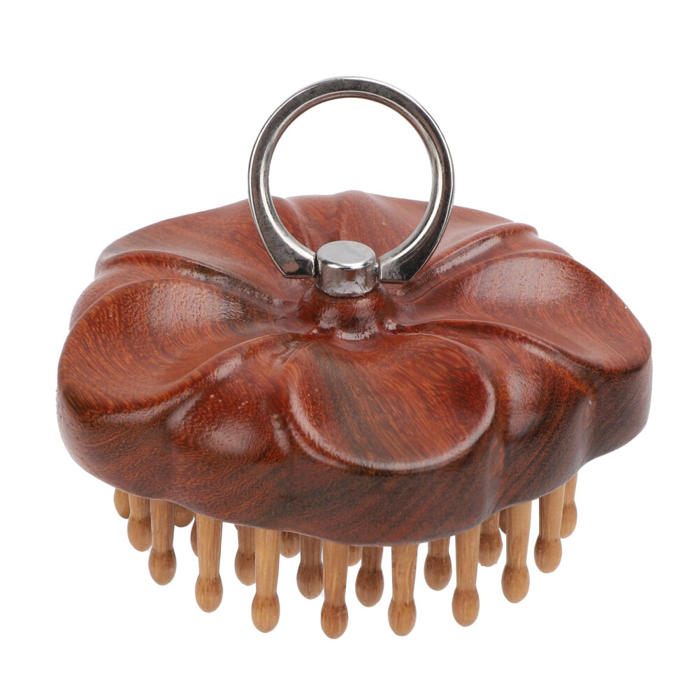 Wooden Scalp Massager Brush for Hair Growth with Ergonomic Sandalwood Comb for Men and Women