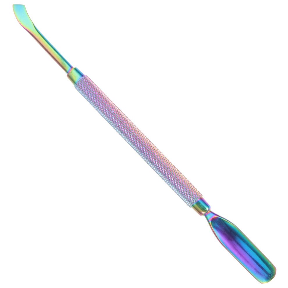 Professional Steel Nail Cuticle Pusher and Trimmer with Precision Removal for Home and Salon Use