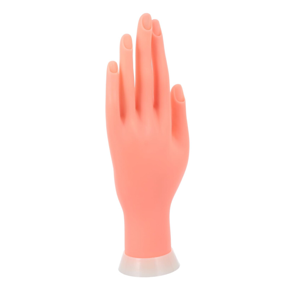 Nail Practice Hand with Realistic Flexible Joints and Detachable Fingers for Manicure Training Beginners