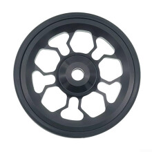 Aluminum 61mm Easy Wheels for Folding Bicycles Engineered for Reliability (red) 61mm Wheel Size, Aluminum Alloy