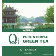 Qi Green Tea Pure and Simple 125g 80 Tea bags