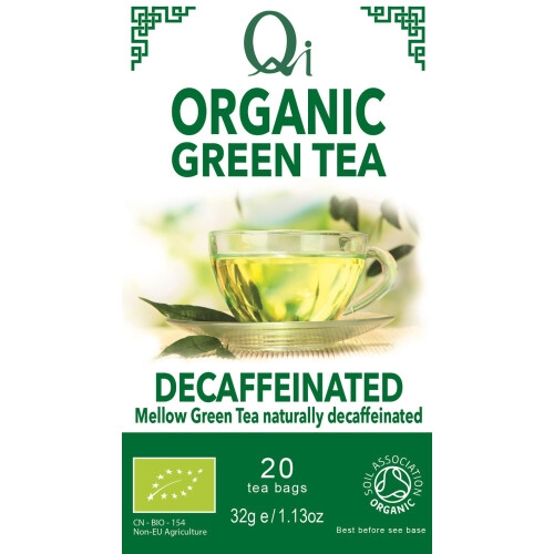 Qi Organic Decaffeinated Green Tea 32g 20 bags