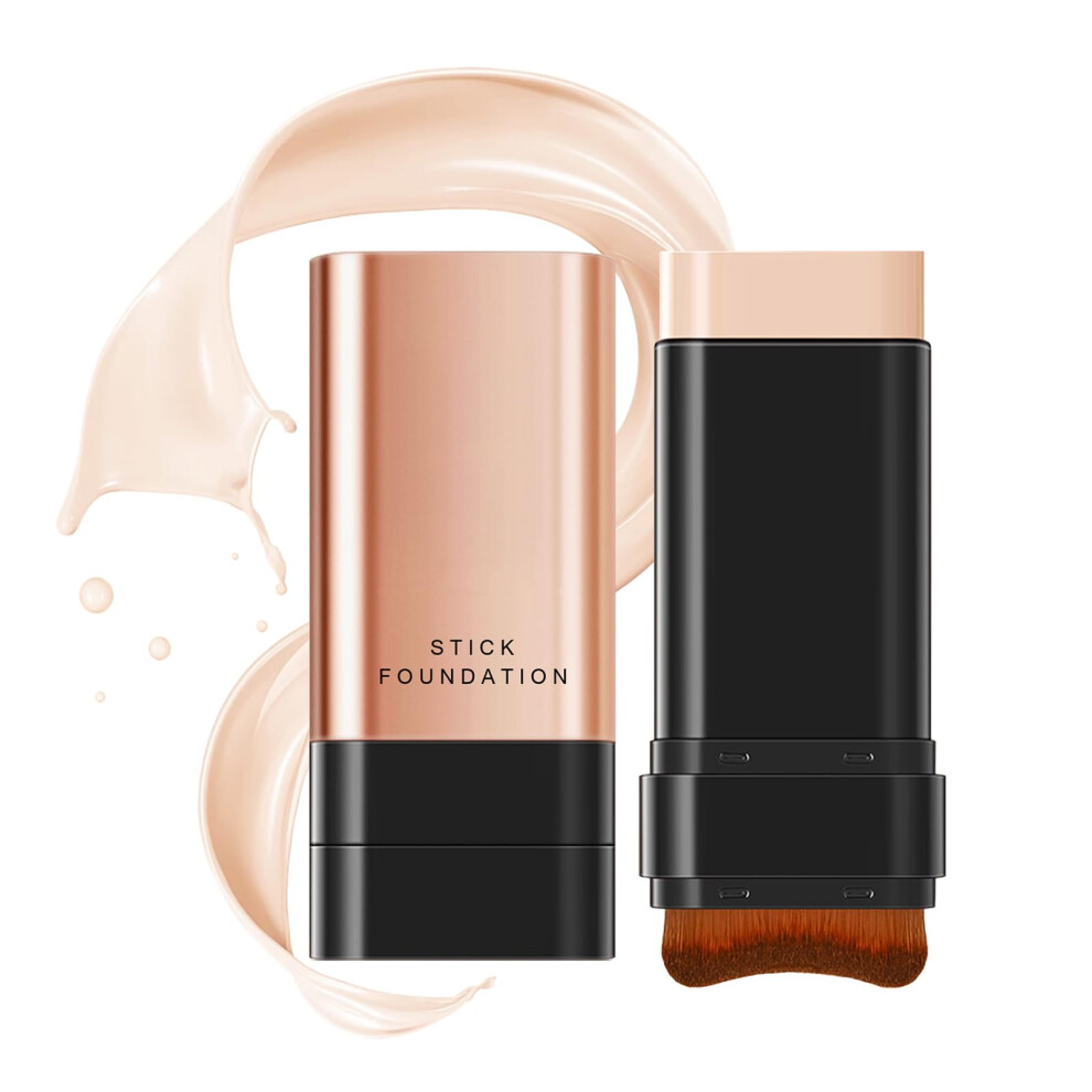 2 in 1 Hydrating Foundation and Concealer Stick for Full Coverage and LongLasting Matte Finish