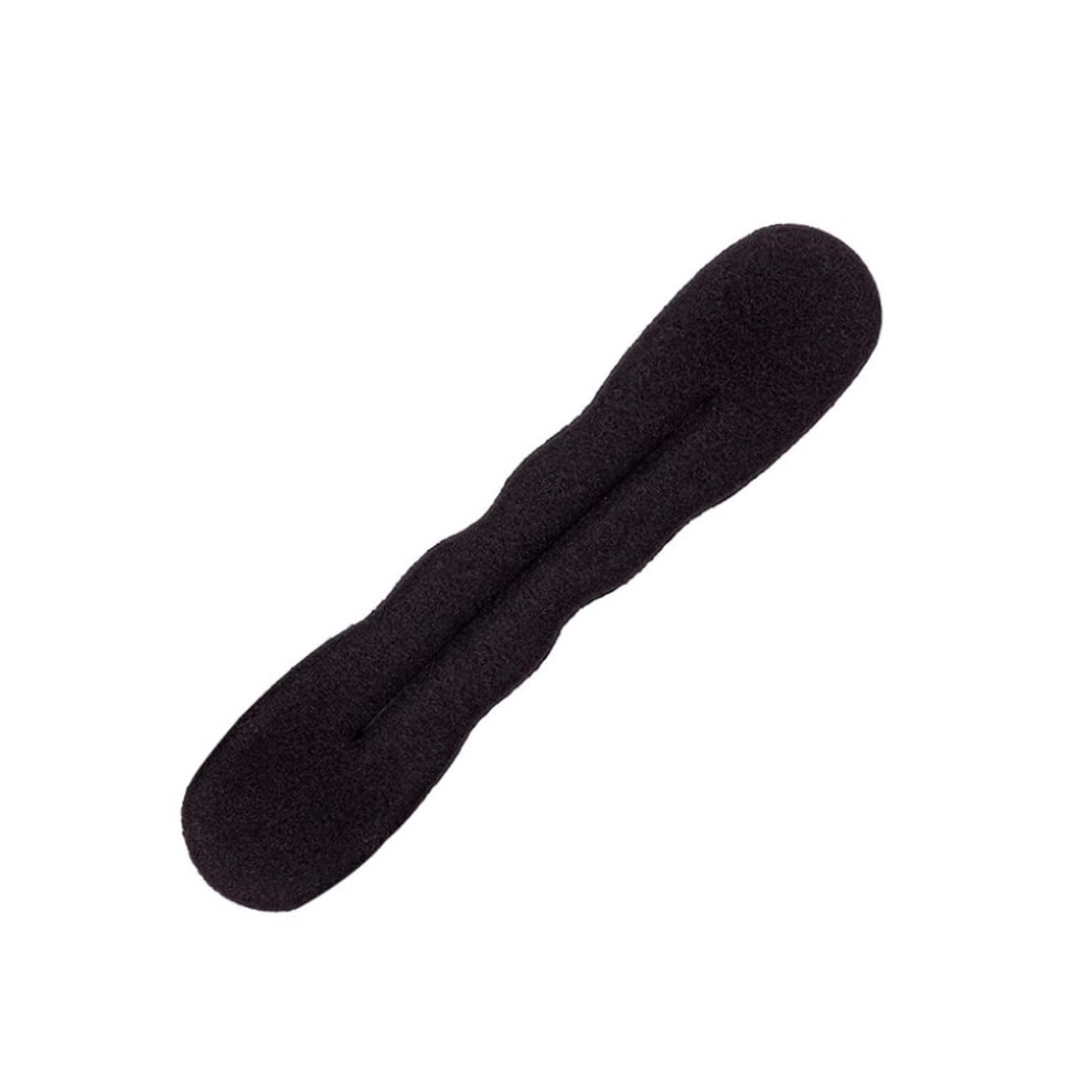 Unisex Black Hair Bun Maker Sponge Clip Donut Bun Styling Tool For Easy Updo Hairstyles