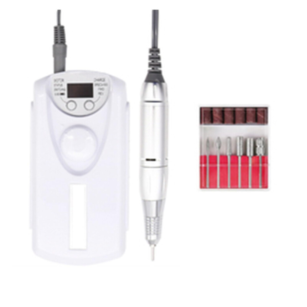Electric Nail Drill 30000RPM Rechargeable Cordless E File for Acrylic and Gel Nails Manicure Pedicure
