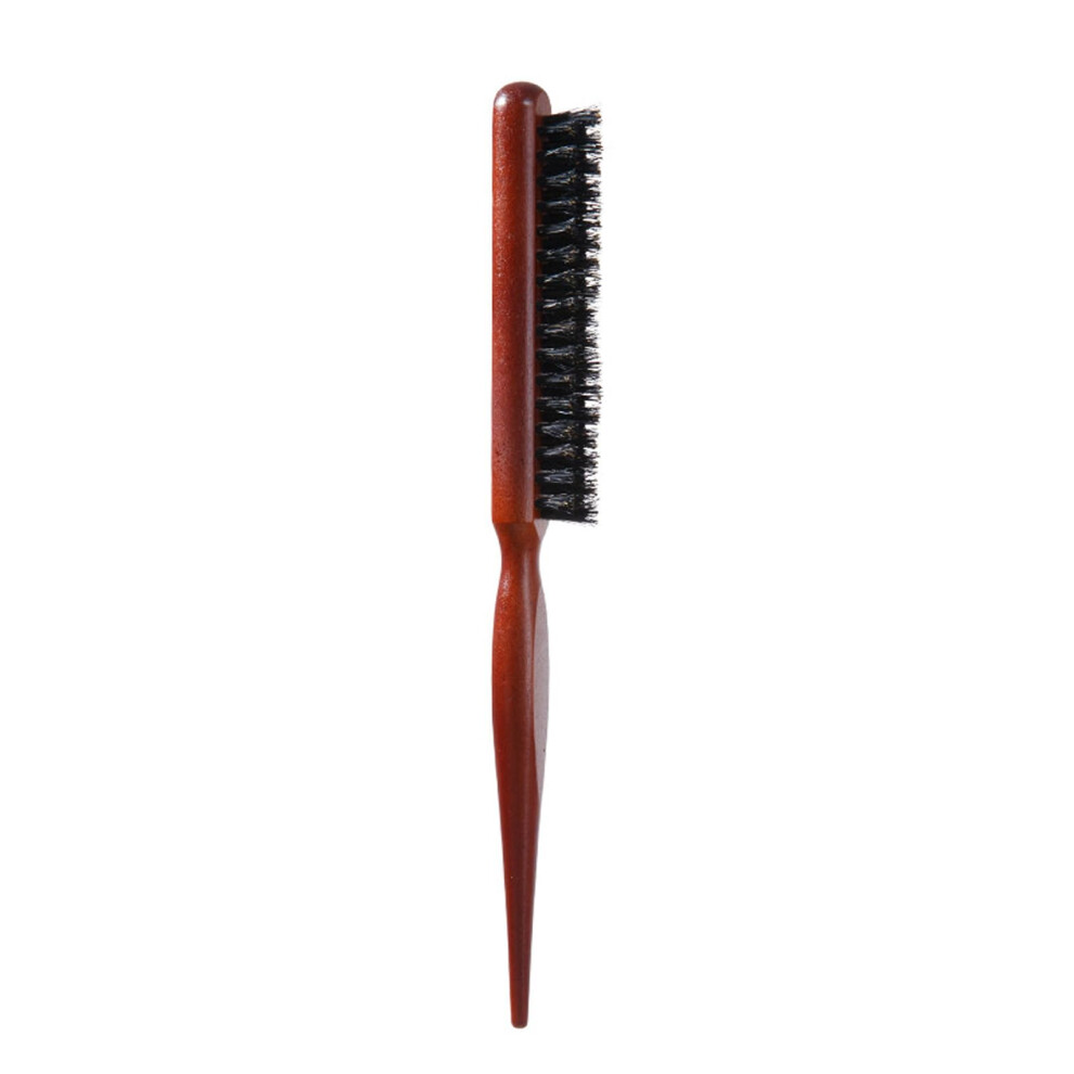 Small Boar Bristle Teaser Hair Brushes Natural Boar Bristle For Teasing And Smoothing Slick Back Styling Small Size