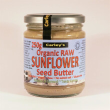 Carley's Org Raw EU Sunflower Seed Butter 250g