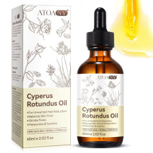 Cyperus Rotundus Hair Removal Oil, Natural Body Hair Growth Inhibitor, Soothes and Hydrates Skin, 2.02 Fl Oz