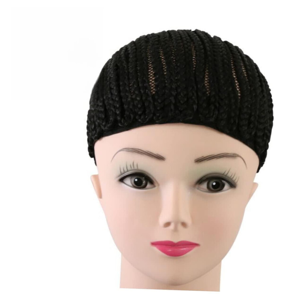 Unisex Elastic Crochet Wig Cap For Braiding And Sewing, Breathable Stretch Cornrow Cap For Wig Making