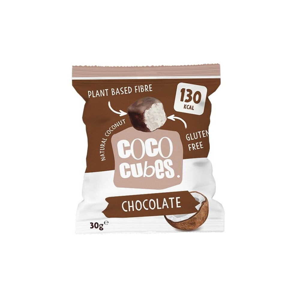 Coco Cubes Delicious Chocolate Coconut Snack 30G