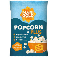 Marigold Popcorn Plus - Healthier Tasty Treat with Benefits - 20g