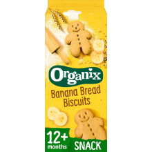Organix Banana Bread Biscuits Toddler Snacks 135g