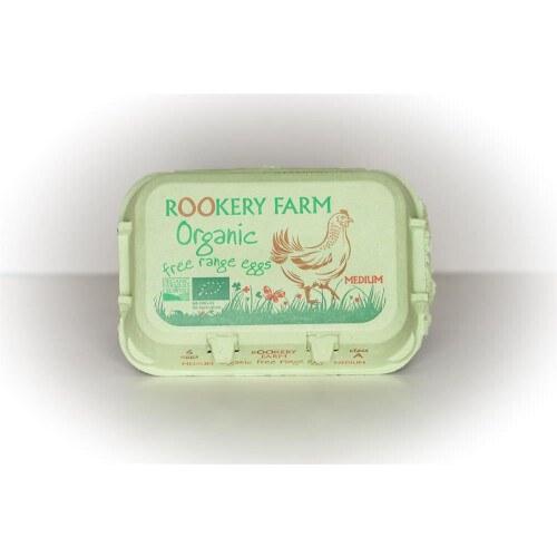 Rookery Farm 6 Medium Organic Free Range Eggs