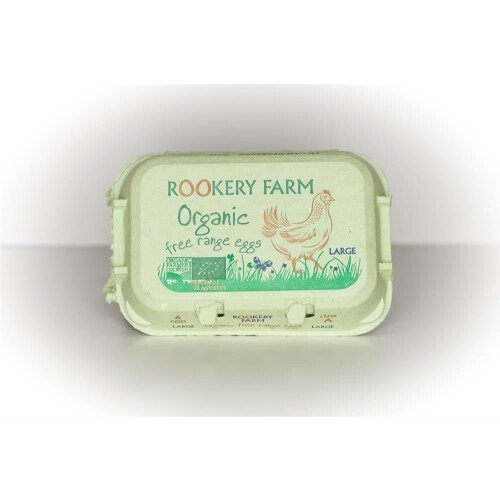 Rookery Farm 6 Large Organic Free Range Eggs