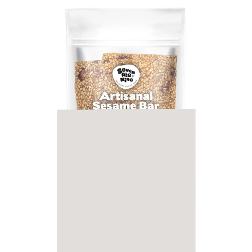Seven Ate Nine Sesame Bars Pistachios x 4 Bars 100g