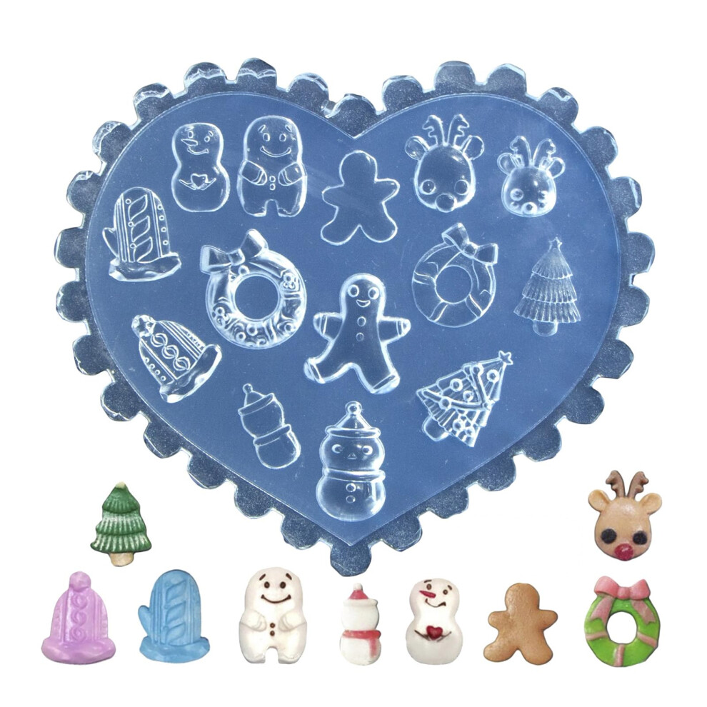 Nail Art Mold Flexible Silicone with 18 Design Variations, Reusable for Multiple Nail Sizes